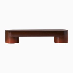 Nuanced Brown Lazy-O Bench by Somaschini