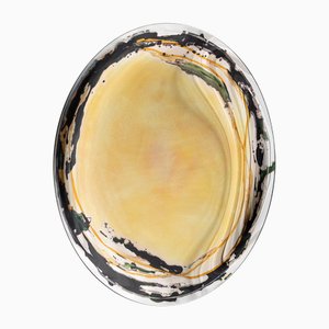 Specchio da parete Aura bianco di Oom Glass