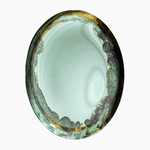 Specchio da parete Halo verde di Oom Glass