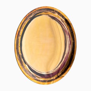 Espejo de pared Aura en rosa de Oom Glass