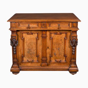 Antique French Drawing Room Cabinet in Walnut, 1850
