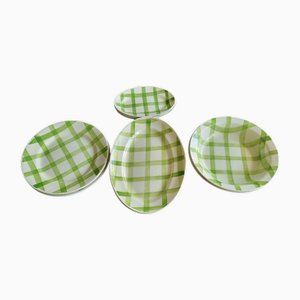 Moulin Des Loups Orchies Serving Dishes in Earthenware, France, 1960s, Set of 9