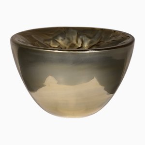 Lámpara de pie de cristal de Murano de Mazzega, años 70