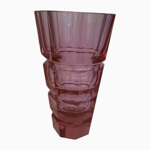 Vaso in cristallo di Moser, anni '50