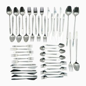 Model 2070 Cutlery for 6 People in Stainless Steel by Helmut Alder for Amboss Austria, Set of 46