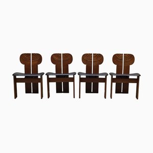 Africa Chairs by Afra & Tobia Scarpa, Italy, 1970s, Set of 4