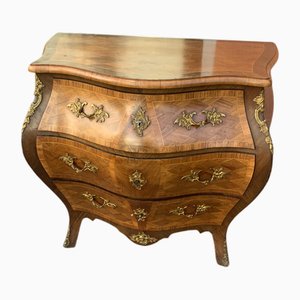 Scandinavian Rococo Style Walnut Chest of Drawers, 1900s