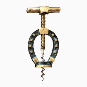 Brass Horseshoe Corkscrew attributed to Walter Bosse