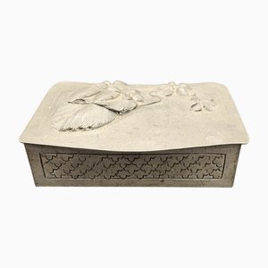 Scatola Art Nouveau con coperchio di Stegel per Floral, anni '20
