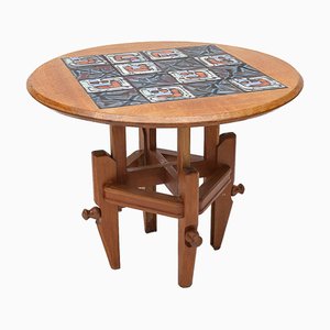 Round Dining Table by Guillerme and Chambron, 1950s