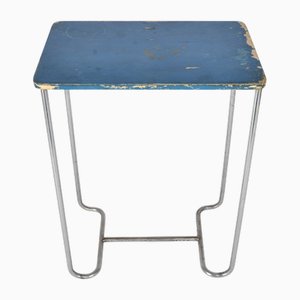 Bauhaus Chrome-Plated Tubular Steel Side Table from Mücke Melder, 1930s