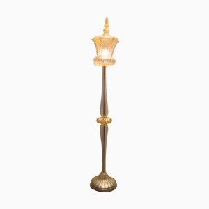 Stehlampe aus Muranoglas & Gold Dust von Barovier & Toso, Italien, 1950er
