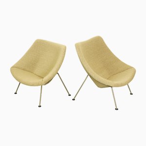 Juego de sillas Oyster vintage de Pierre Paulin para Artifort, años 60