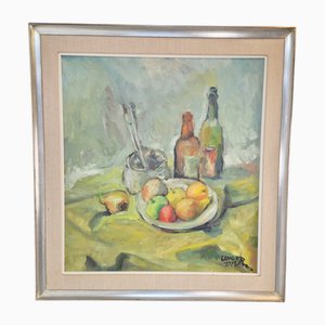 Unger, Buntes Stillleben, 1971, Ölgemälde, gerahmt