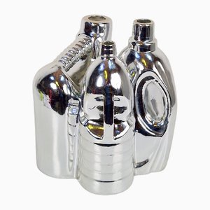 Vaso in argento con prodotti per la pulizia di Pols Potten, anni '90
