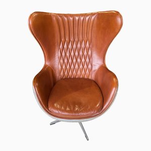 Industrieller Aviator Ohrensessel in Eiform