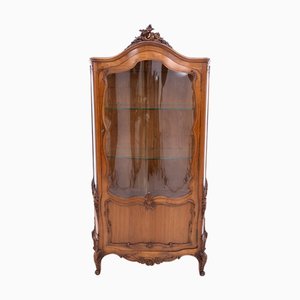 Antique French Walnut Display Case, 1900