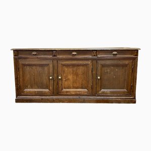 Großes Sideboard aus Tannen- und Kastanienholz, 19. Jh.