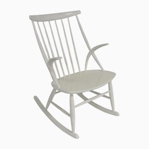 Schaukelstuhl von Illum Wikkelsø von N. Eilersen, Dänemark, 1960er