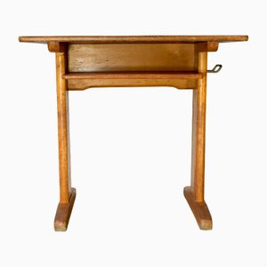 Vintage School Table in Beech Wood from Casala
