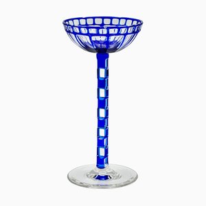 Verre à Vin Doux Bleu par Otto Prutscher pour Meyrs Neffe, 1908