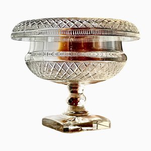 Antique Anglo-Irish Cut Glass Pedestal Bowl