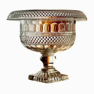 Antique Anglo-Irish Cut Glass Pedestal Bowl