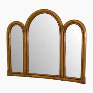 Miroir Vintage en Bambou, 1970s