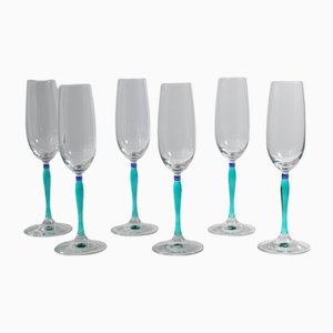 Postmodern Champagne Glasses from Spiegelau, 1990s, Set of 6