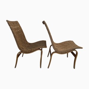 Set of Eva Chairs by Bruno Mathsson for Firma Karl Mathsson, 1960s
