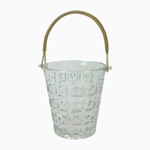 Mid-Century Crystal Ice Bucket from Holmegaard, 1960s