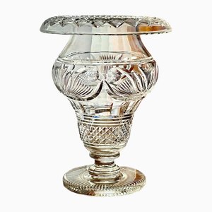 Anglo-Irish Cut Crystal Pedestal Bowl