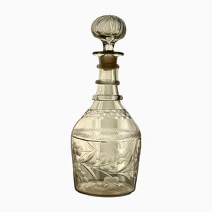 Decanter Giorgio III in vetro tagliato anglo-irlandese, 1825