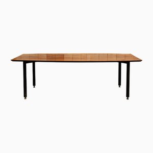 Large Wooden Dining Table by Campo e Graffi, Italy, 1950s