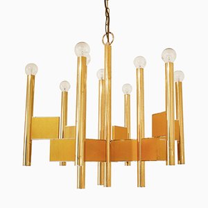 Italian Chandelier by Gaetano Sciolari, 1970s