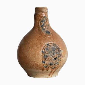 Antique German Jug in Salt Glazed Stoneware