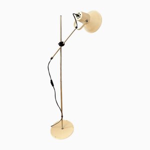 Small Vintage White Flexible Floor Lamp