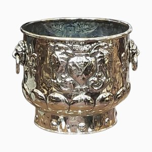 Victorian Brass Log Bucket Jardiniere