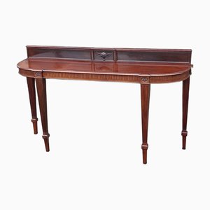 Antique Neo-Classical Revival Bowfront Serving Table in Mahogany, 1890s