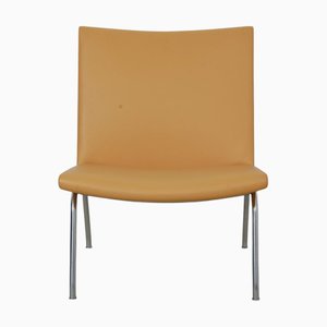 AP-40 Chair in Natural Colored Leather by Hans Wegner, 1980s