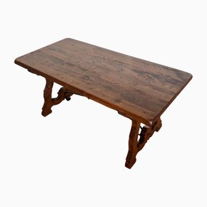 Dining Table with Cast Iron Details, Spain