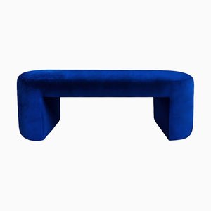 Banc Deleite en Velours Bleu par Moanne
