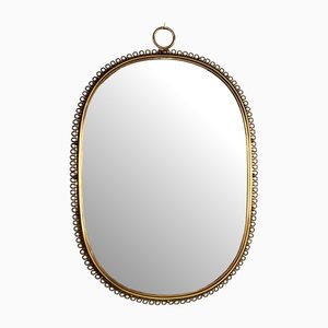 Mid-Century Loop Wall Mirror in Brass by Josef Frank for Svenskt Tenn, 1960s