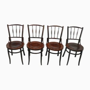 Wiener Kaffeehausstühle von Jacob & Josef Kohn, 1890er, 4er Set