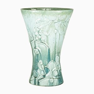 Porte-Parapluie Mid-Century Azur et Gris en Céramique par Antonia Campi pour SCII. Laveno, 1949