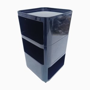Conteneur Modulaire Carré Noir par Anna Castelli Ferrieri pour Kartell