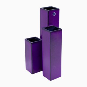 Schwedische Manhattan Keramikvase von Upsala Ekeby, 1971