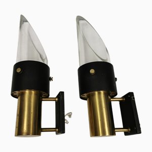 Saga Wandlampen von Kay Kørbing für Lyfa, 1950er, 2er Set