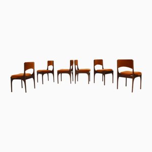 Rosewood Chairs Mod. Elisabetta by Sormani for Giuseppe Gibelli, Italy, 1961, Set of 6
