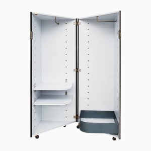 Minimalistischer Schiebeschrank auf Rollen Mod. Dreieckiges System für Elco von Joe Colombo, Italien, 1970er